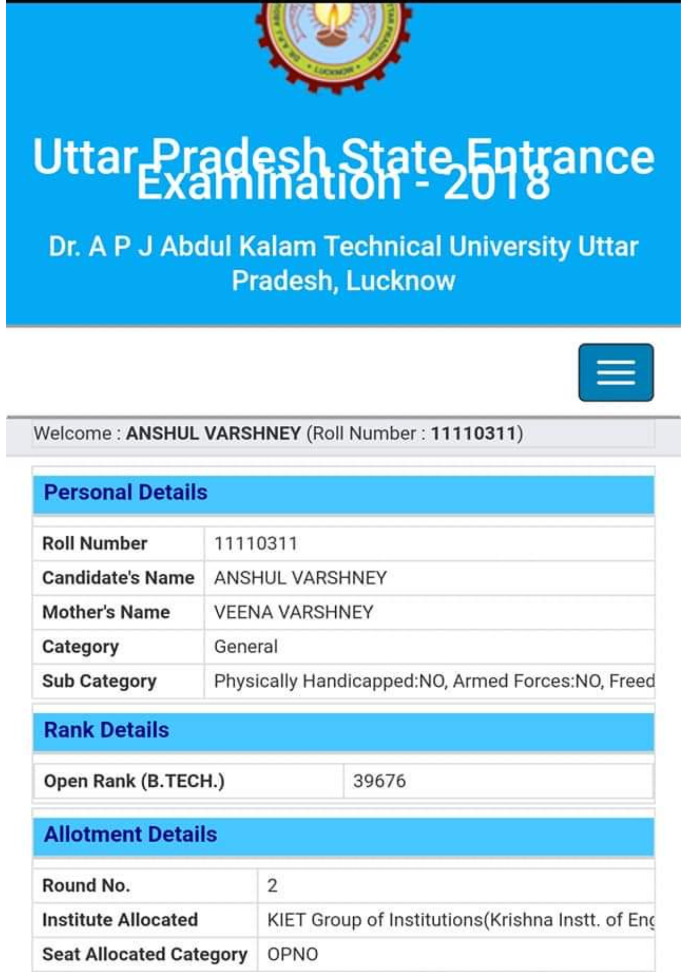 JoSAA allotment letter Career Margdarshan