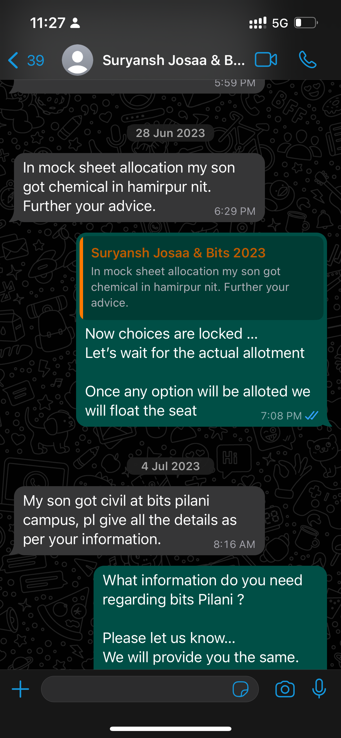 Student got BITS Pilani - Career Margdarshan