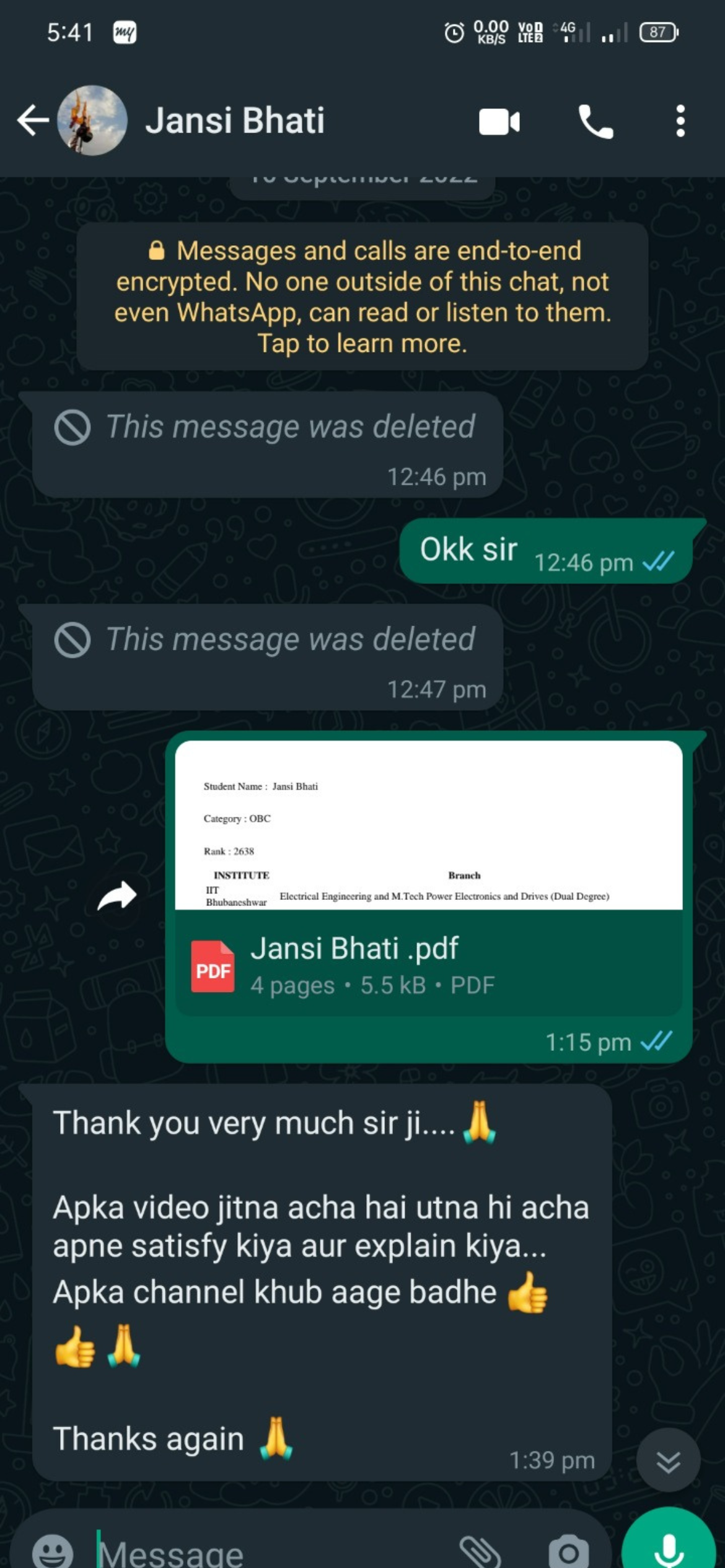 Student got IIT Bhubaneswar ECE - Career Margdarshan