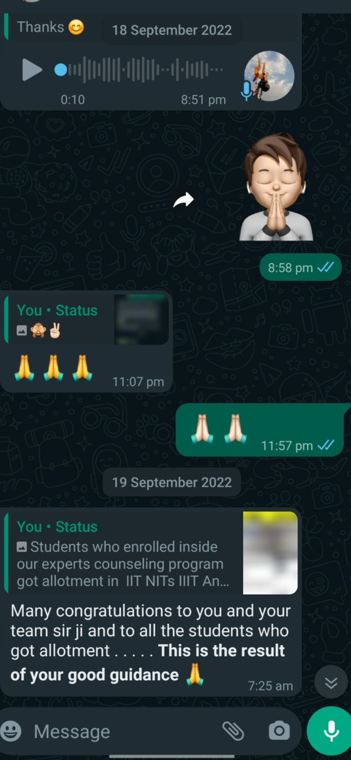 Student testimonial Career Margdarshan