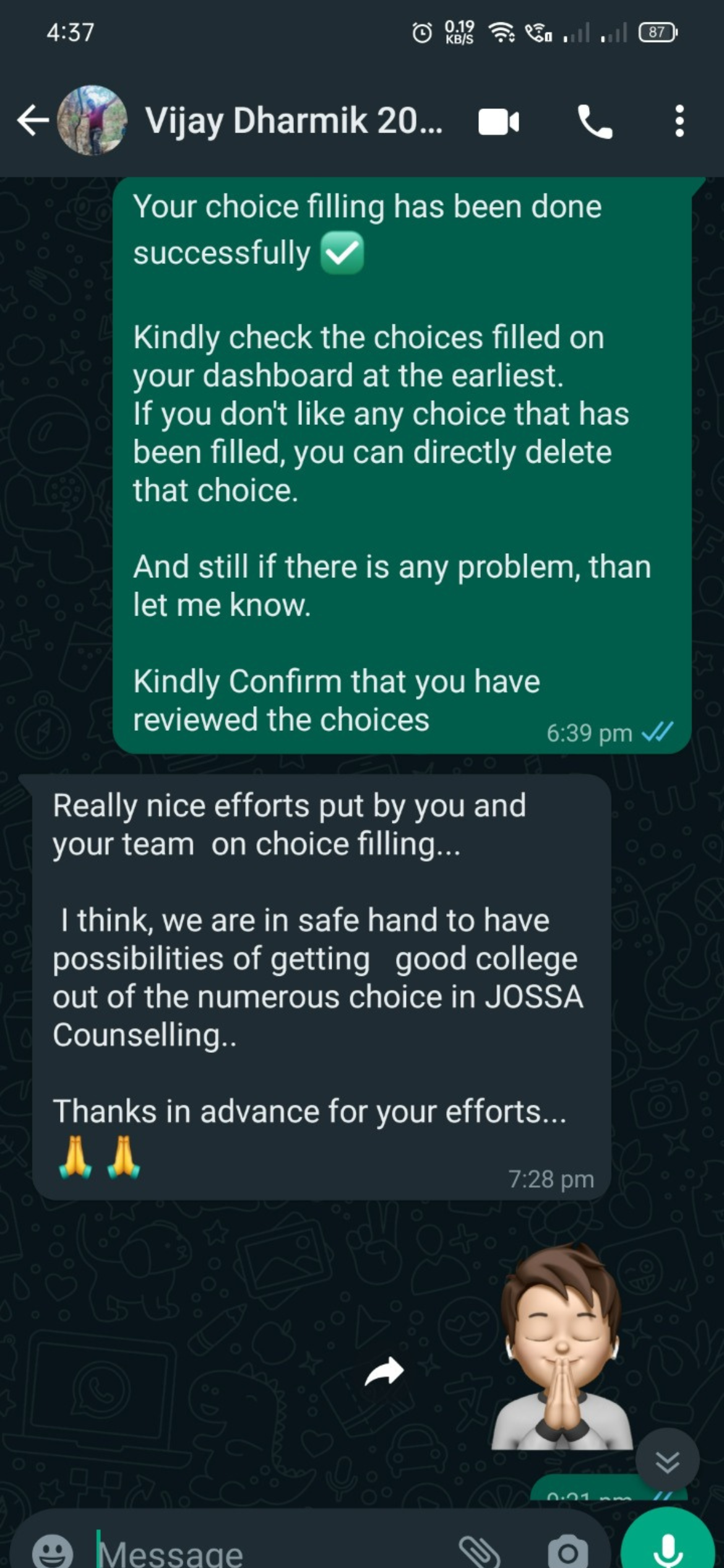 JoSAA choice filling done - Career Margdarshan